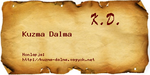 Kuzma Dalma névjegykártya